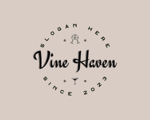 Hipster Winery Company logo design