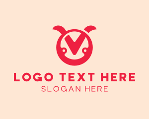 Inverted - Abstract Symbol Letter V logo design