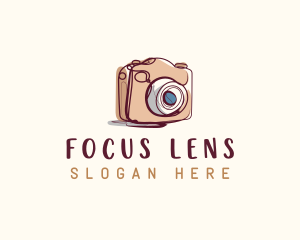 Photography Lens Camera logo design