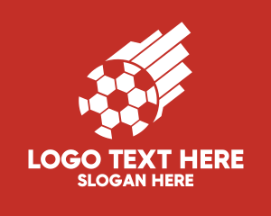 Soccer - White Soccer Ball logo design