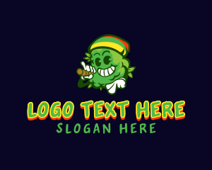 Tounge - Reggae Cannabis Marijuana logo design