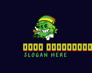 Mascot - Reggae Cannabis Marijuana logo design