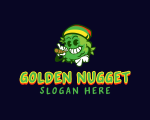 Nugget - Reggae Cannabis Marijuana logo design