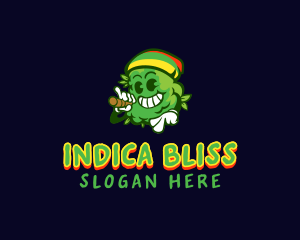 Indica - Reggae Cannabis Marijuana logo design