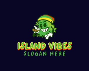 Reggae - Reggae Cannabis Marijuana logo design