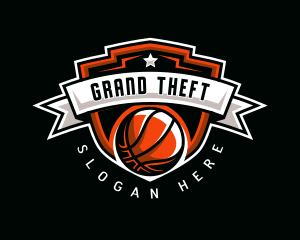 Basketball Hoops Sports Logo