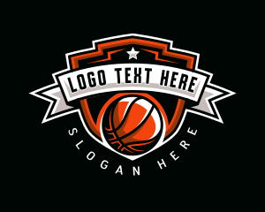 Basketball Hoops Sports Logo