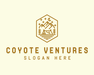 Outdoor Evening Camp Site logo design