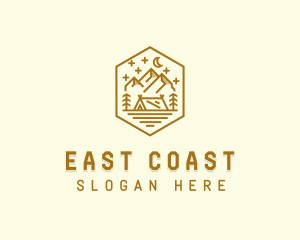 Outdoor Evening Camp Site logo design