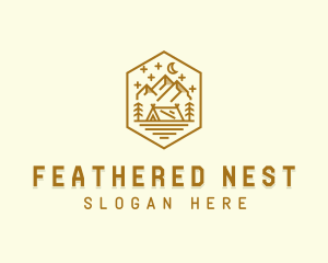 Outdoor Evening Camp Site logo design