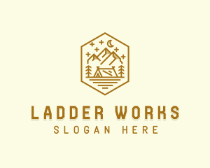 Outdoor Evening Camp Site logo design