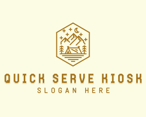 Outdoor Evening Camp Site logo design