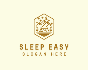 Outdoor Evening Camp Site logo design