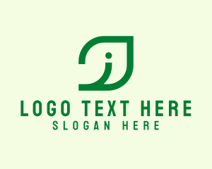 Environmental Organic Leaf  Logo