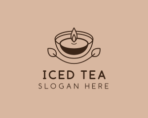 Tea Light Candle Spa  logo design