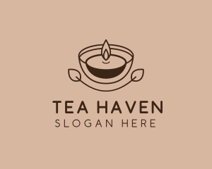 Tea Light Candle Spa  logo design