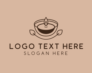 Lighting - Tea Light Candle Spa logo design