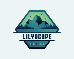 Mountaineering Hiking Camp Logo