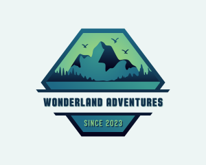 Mountaineering Hiking Camp logo design