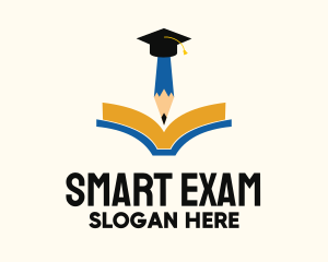 Exam - Classroom Note Graduation logo design