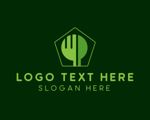 Cafeteria - Fork Knife Tree Cafeteria logo design