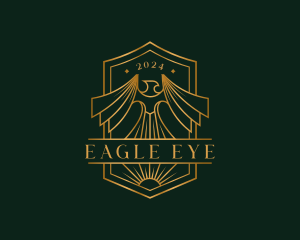 Eagle Falcon Royalty Crest logo design