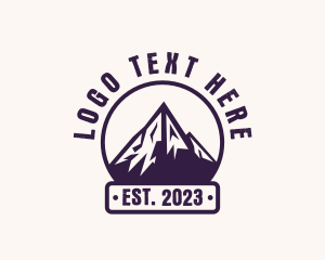 Mountain Climbing - Outdoor Mountain Hiking logo design