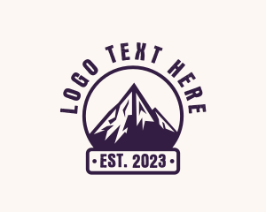 Outdoor Mountain Hiking Logo