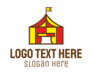 Event Planning - Circus Tent logo design