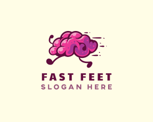 Running - Brain Run Fitness logo design