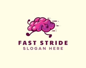 Run - Brain Run Fitness logo design