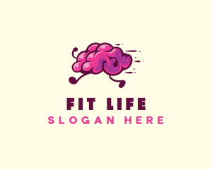 Brain Run Fitness logo design