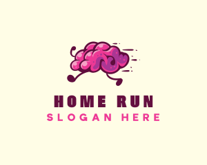 Brain Run Running logo design