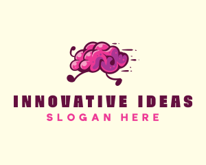 Brain Run Running logo design