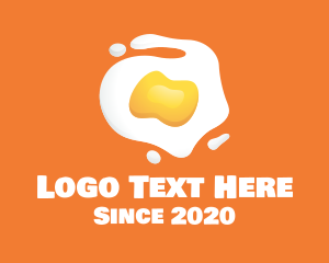 Egg - Sunny Side Up Egg logo design