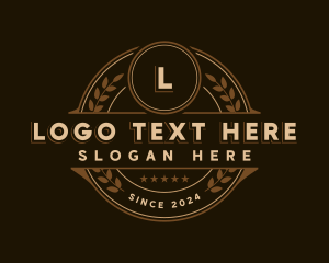 Luxury - Classic Wreath Business logo design