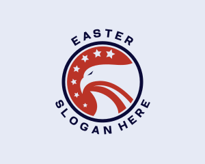 Patriotic Politician Eagle Logo