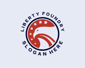 Patriotic Politician Eagle logo design