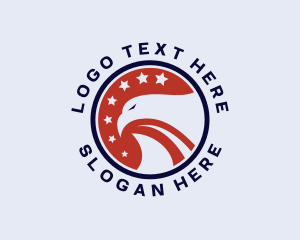 Usa - Patriotic Politician Eagle logo design