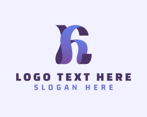 Elegant Ribbon Business Letter H Logo