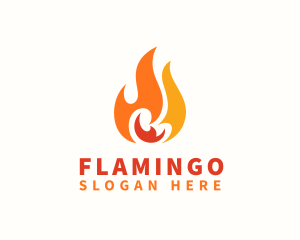 Blazing Thermal Fire Logo