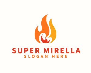 Blazing Thermal Fire Logo