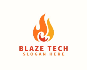 Blaze - Blazing Thermal Fire logo design