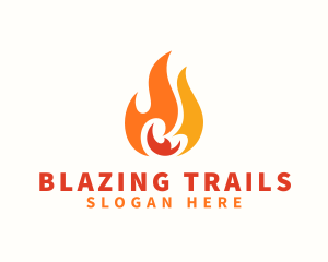 Blazing Thermal Fire logo design