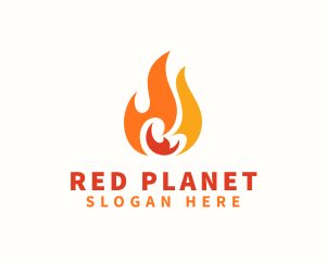 Blazing Thermal Fire logo design