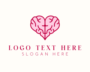 Imagination - Brain Heart Love logo design