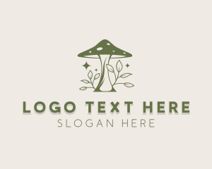 Herbal - Organic Mushroom Gardening logo design