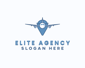 Airplane Travel Navigation Logo