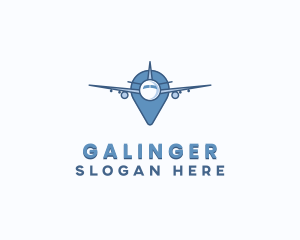 Airplane Travel Navigation Logo