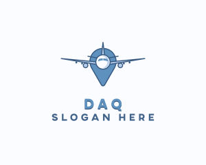 Airplane Travel Navigation Logo